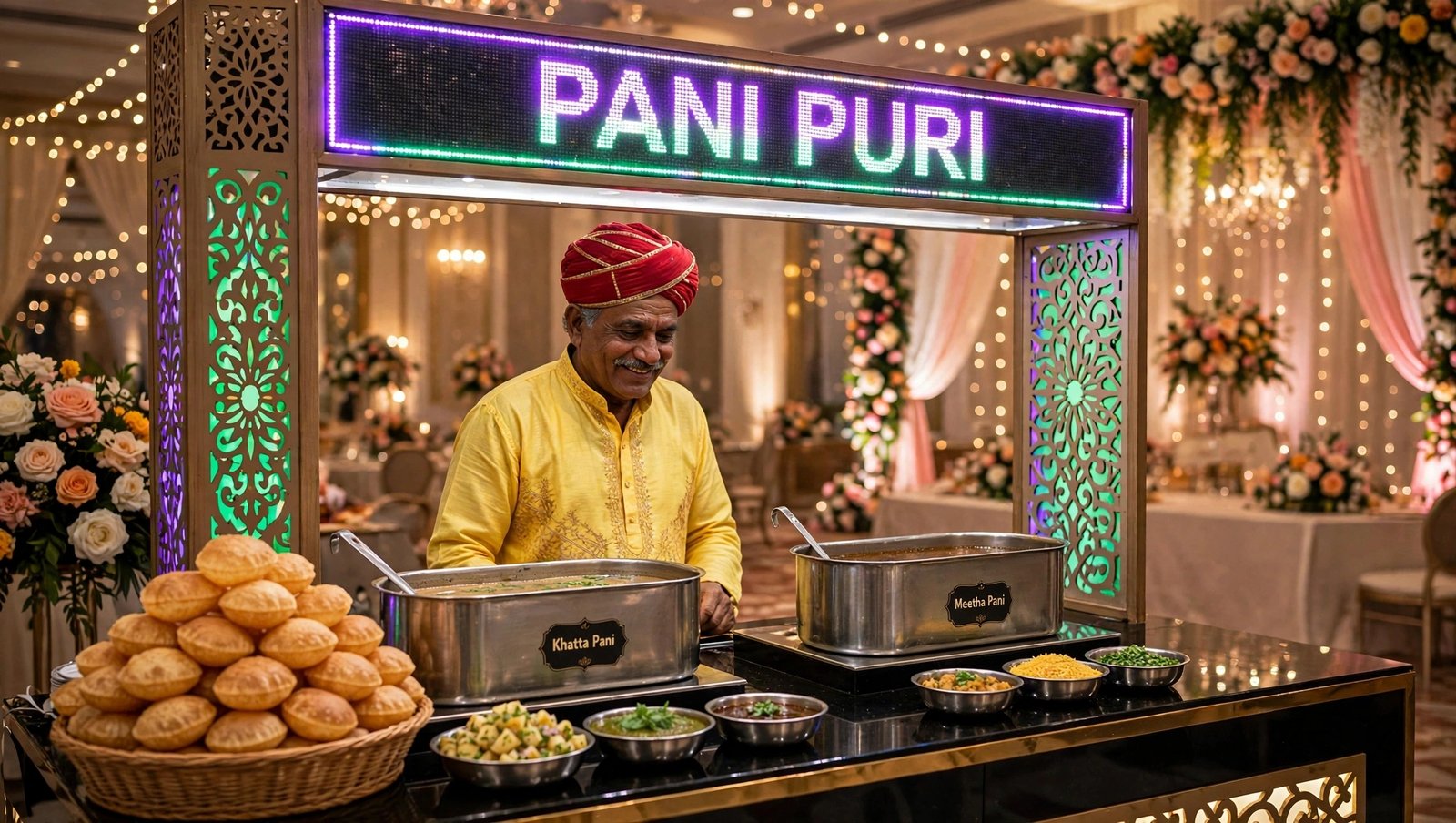 Pani Puri Counter 
