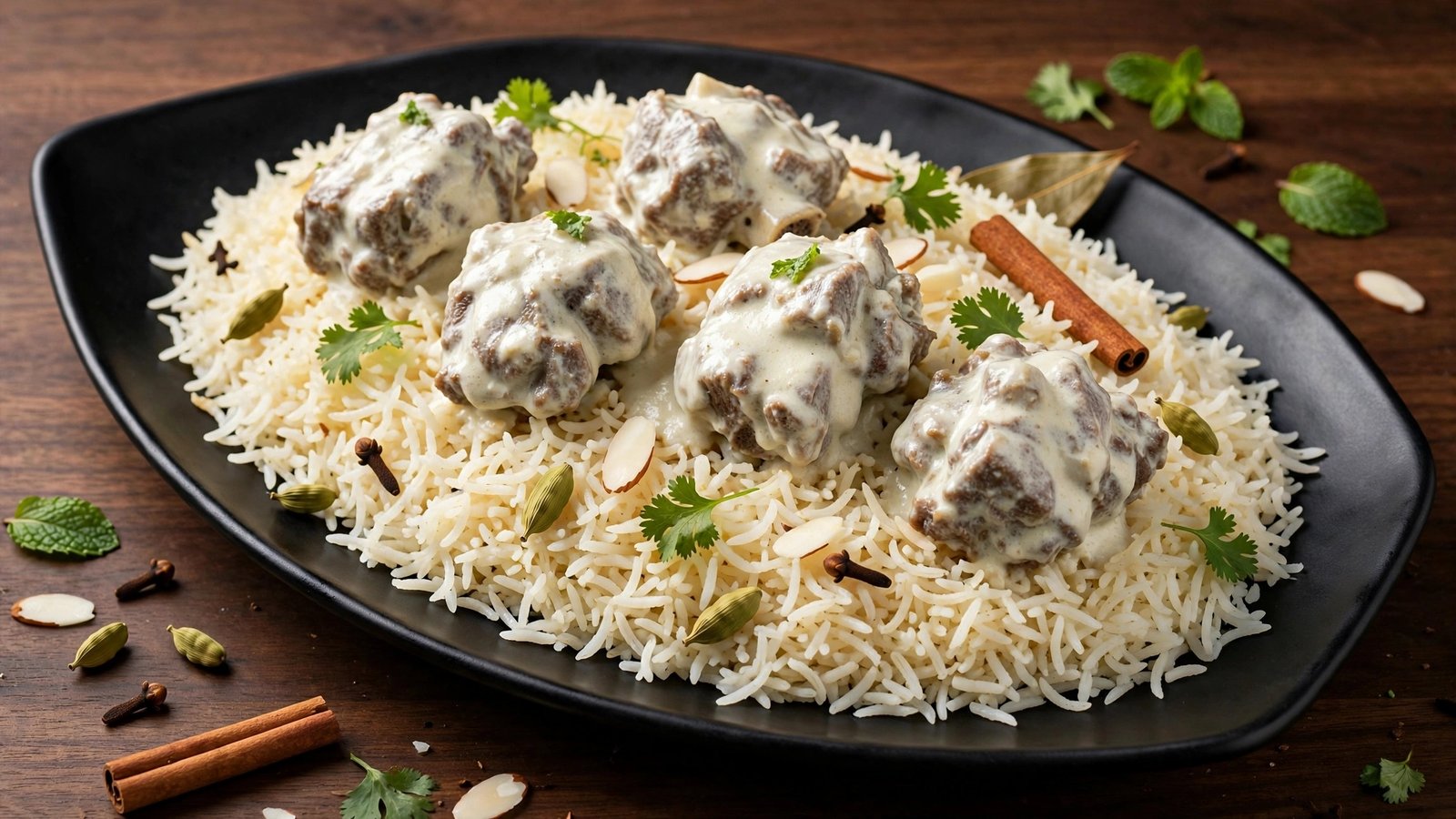 Mutton Malai Biryani 